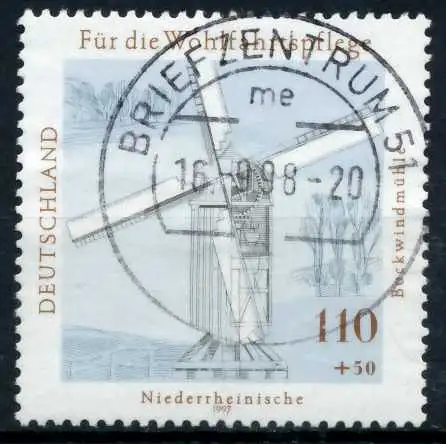 BRD 1997 Nr 1950 zentrisch gestempelt 6B12FA