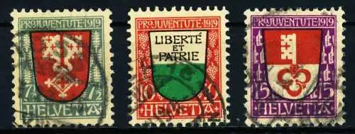 SCHWEIZ PRO JUVENTUTE Nr 149-151 gestempelt 4C64CE