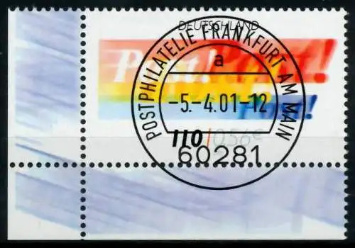 BRD 2001 Nr 2179 zentrisch gestempelt ECKE-ULI 6DB456