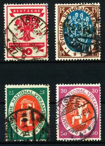 DEUTSCHES REICH 1919 INFLA Nr 107-110 gestempelt zentrisch 68A69A