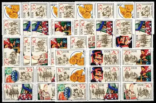 DDR ZUSAMMENDRUCK Nr WZd534-SZd254 postfrisch 5A8766