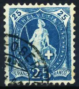 SCHWEIZ ST.HELV Nr 67Ca gestempelt 696CF6