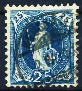 SCHWEIZ ST.HELV Nr 67Ca zentrisch gestempelt 696CC2