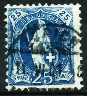 SCHWEIZ ST.HELV Nr 67Ca zentrisch gestempelt 696D36