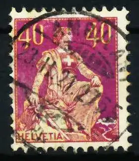 SCHWEIZ 1908 Nr 106 zentrisch gestempelt 6970A6
