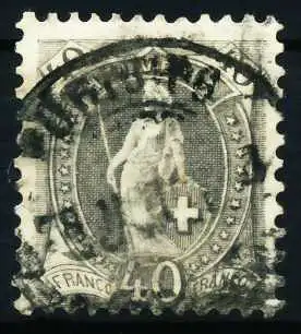 SCHWEIZ ST.HELV Nr 61YC zentrisch gestempelt 696E82