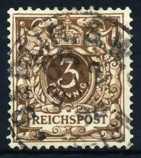 D-REICH K A Nr 45b zentrisch gestempelt 68AD22