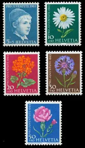 SCHWEIZ PRO JUVENTUTE Nr 786y-790y postfrisch S8F168A