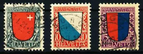 SCHWEIZ PRO JUVENTUTE Nr 153-155 gestempelt 4C648E