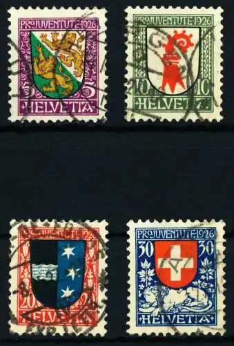 SCHWEIZ PRO JUVENTUTE Nr 218-221 gestempelt 4C66FE