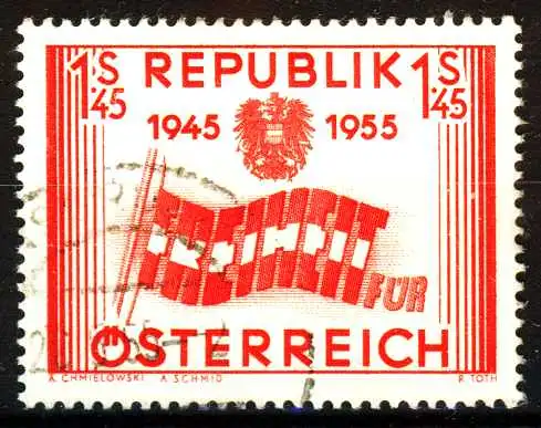 ÖSTERREICH 1955 Nr 1014 gestempelt 280D56