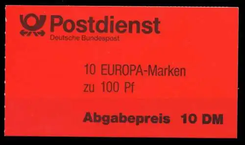 BRD BUND MARKENHEFTCHEN Nr MH 30oZ postfrisch 6147B2