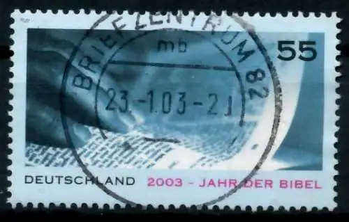 BRD 2003 Nr 2312 zentrisch gestempelt 6A1756