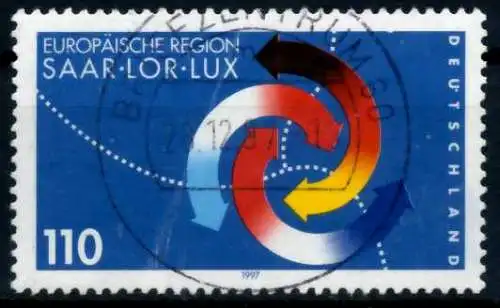 BRD 1997 Nr 1957 zentrisch gestempelt 6B149A