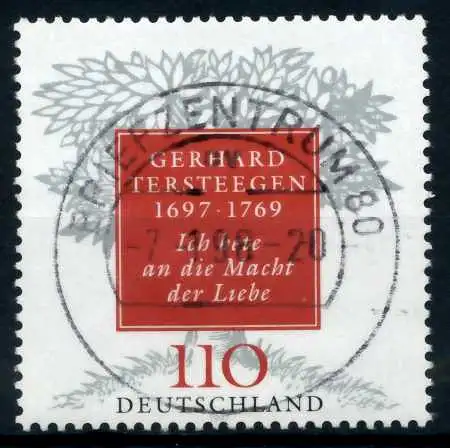 BRD 1997 Nr 1961 zentrisch gestempelt 6B160E