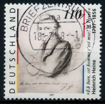 BRD 1997 Nr 1962 zentrisch gestempelt 6B1632