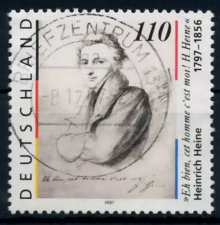 BRD 1997 Nr 1962 zentrisch gestempelt 6B1662