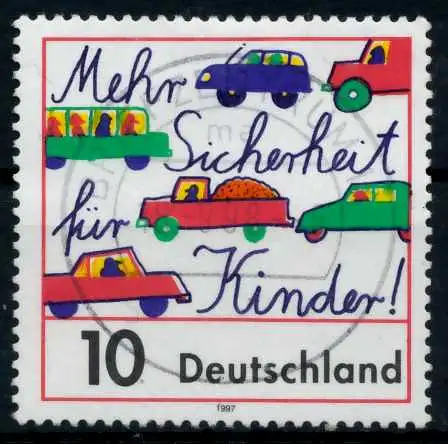 BRD 1997 Nr 1954 zentrisch gestempelt 6B13C2