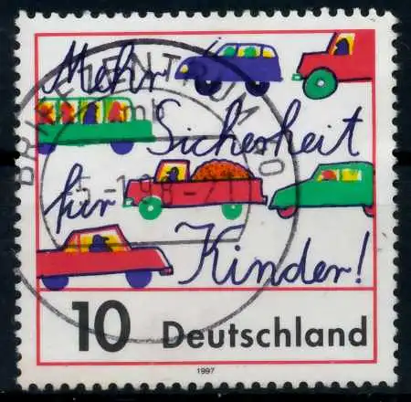 BRD 1997 Nr 1954 zentrisch gestempelt 6B13F6