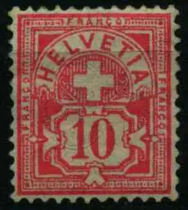 SCHWEIZ ZIFFERNMUSTER Nr 54Xa ungebraucht 0A25FA