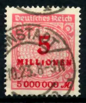 D-REICH INFLA Nr 317A zentrisch gestempelt 6B690A