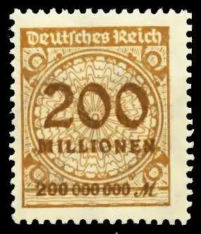 D-REICH INFLA Nr 323A postfrisch 6B482A