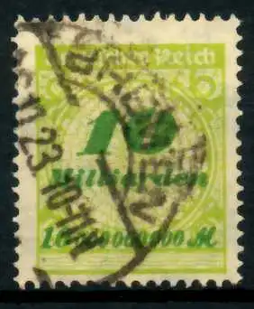 D-REICH INFLA Nr 328A gestempelt 6B69CA