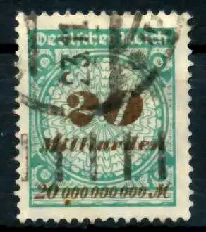 D-REICH INFLA Nr 329A zentrisch gestempelt 6B69DA