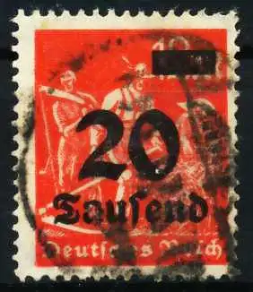 D-REICH INFLA Nr 280 zentrisch gestempelt 6B441A