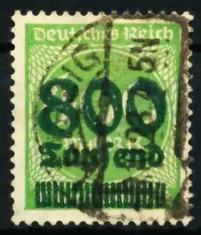 D-REICH INFLA Nr 306A zentrisch gestempelt 6B46A2