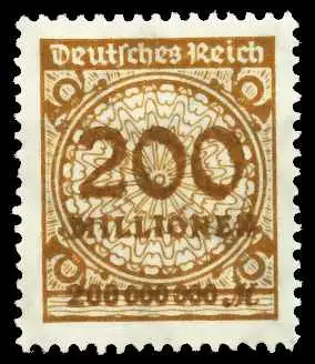 D-REICH INFLA Nr 323A postfrisch 6B484A