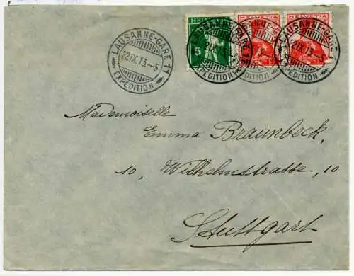 SCHWEIZ 1909 Nr 114 BRIEF MIF 6B6B72