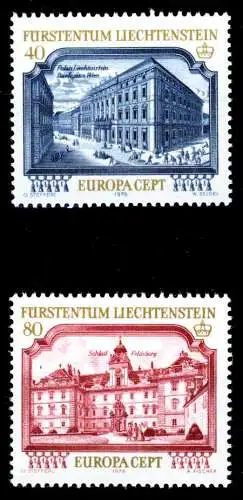 LIECHTENSTEIN 1978 Nr 692-693 postfrisch SB45FEE