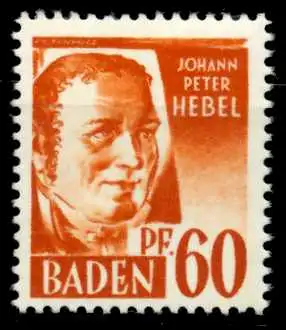 FZ BADEN 1. AUSGABE SPEZIALISIERT Nr 10yvI postfrisch 6C0B52