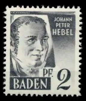 FZ BADEN 1. AUSGABE SPEZIALISIERT Nr 1yvI postfrisch 6C0CAE