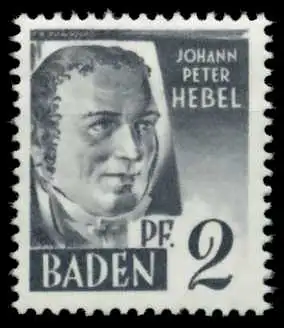 FZ BADEN 1. AUSGABE SPEZIALISIERT Nr 1yvII postfrisch 6C0A72