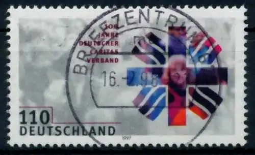 BRD 1997 Nr 1964 zentrisch gestempelt 6B1696