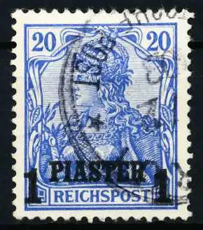 DEUTSCHE AUSLANDSPOSTÄMTER TÜRKEI Nr 14II gestempelt 46275A