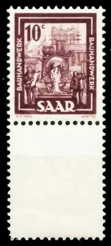 SAARLAND 1949 Nr 272L postfrisch SENKR PAAR 5FE21A