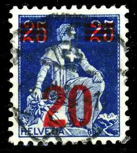 SCHWEIZ 1921 Nr 161 zentrisch gestempelt 29DDF2