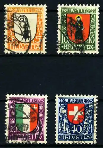 SCHWEIZ PRO JUVENTUTE Nr 185-188 gestempelt 4C65AA