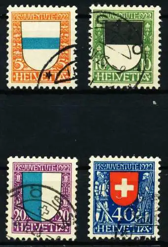 SCHWEIZ PRO JUVENTUTE Nr 175-178 gestempelt 4E5AEA