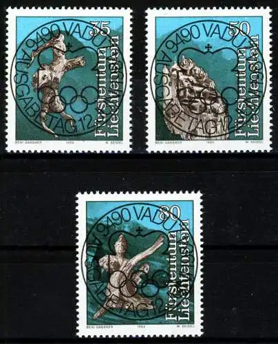 LIECHTENSTEIN 1984 Nr 843-845 ESST zentrisch gestempelt 19CB9E