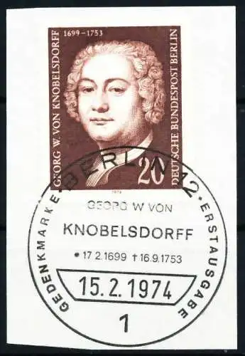 BERLIN 1974 Nr 464 gestempelt Briefst³ck ZENTR-ESST 61464E