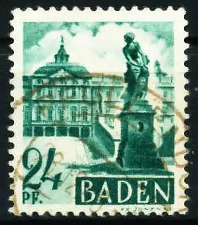 FZ BADEN 2. AUSGABE SPEZIALISIERT Nr 22 gestempelt 606216