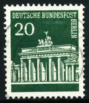 BERLIN DS BRAND. TOR Nr 287 zentrisch gestempelt 636FDA