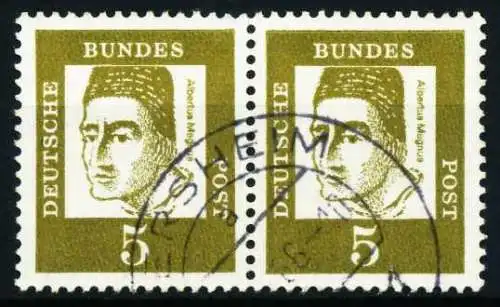 BRD DS BED. DEUT. Nr 347ya zentrisch gestempelt WAAGR PAAR 580BA2