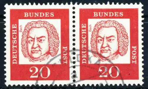 BRD DS BED. DEUT. Nr 352y gestempelt WAAGR PAAR 580BC6