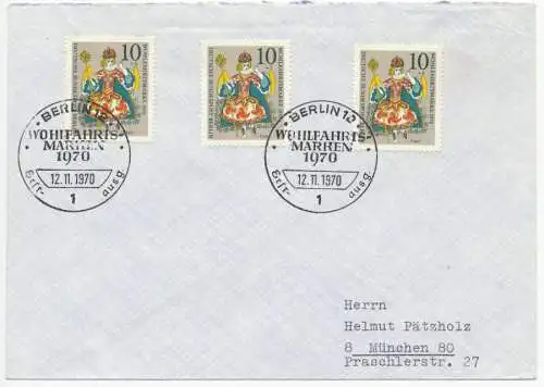 BERLIN 1970 Nr 378 BRIEF MEF 5C7F66