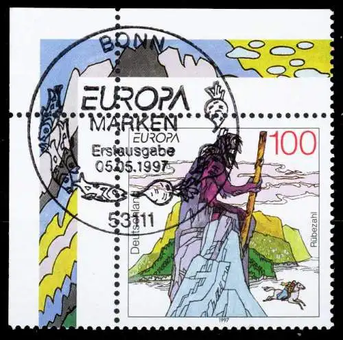 BRD BUND 1997 Nr 1916 zentrisch gestempelt ECKE-OLI 2CBD5A